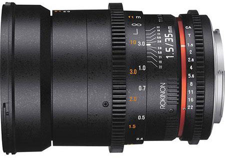 Rokinon 35mm T1.5 Cine AS UMC Lens for Sony E Mount